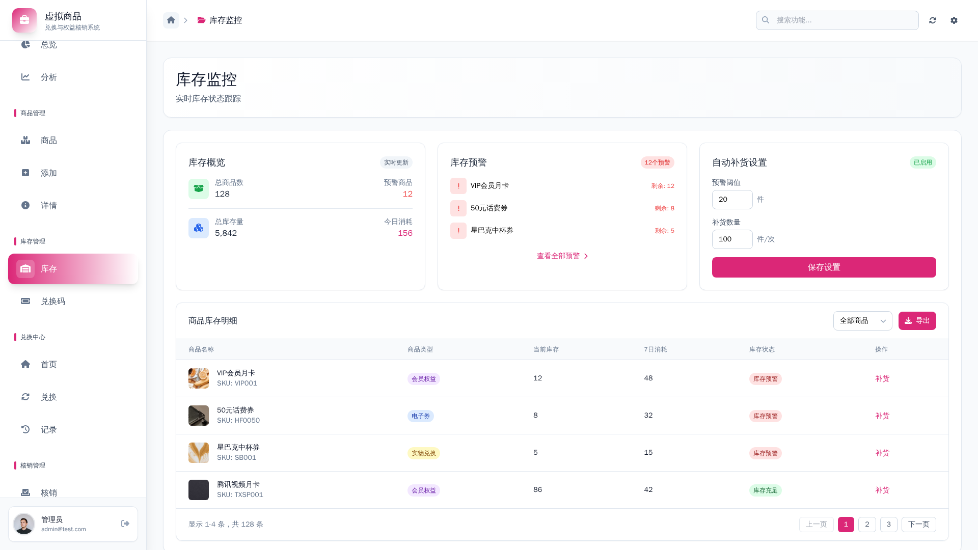 虚拟商品兑换与权益核销系统 - 软件截图 - 图片 7